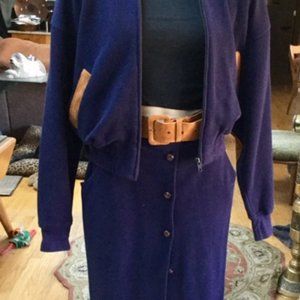 Blue knit 2 Piece